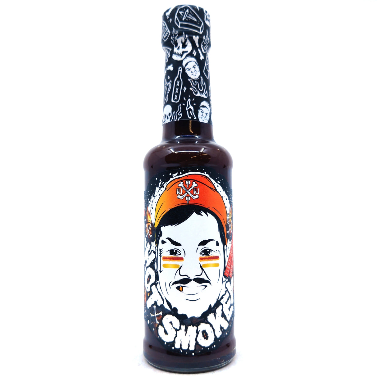 Tubby Tom's Hot & Smokey Fiery Chipotle Homemade BBQ Sauce (150g)-Hop Burns & Black