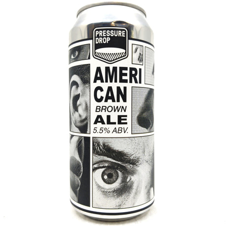 Pressure Drop American Brown Ale 5.5% (440ml can)-Hop Burns & Black