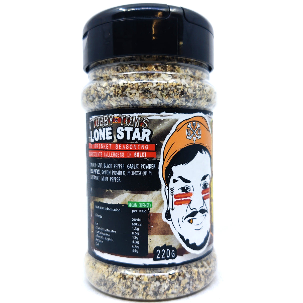 Tubby Tom's Lone Star Texas-inspired Brisket Rub (200g)-Hop Burns & Black