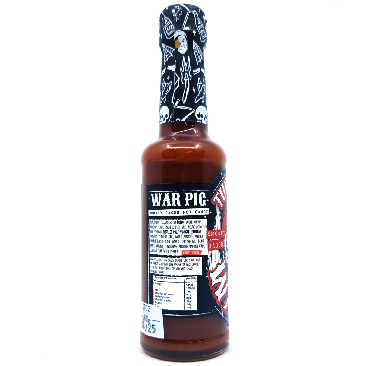 Tubby Tom's War Pig Smokey Bacon Hot Sauce (150g)-Hop Burns & Black
