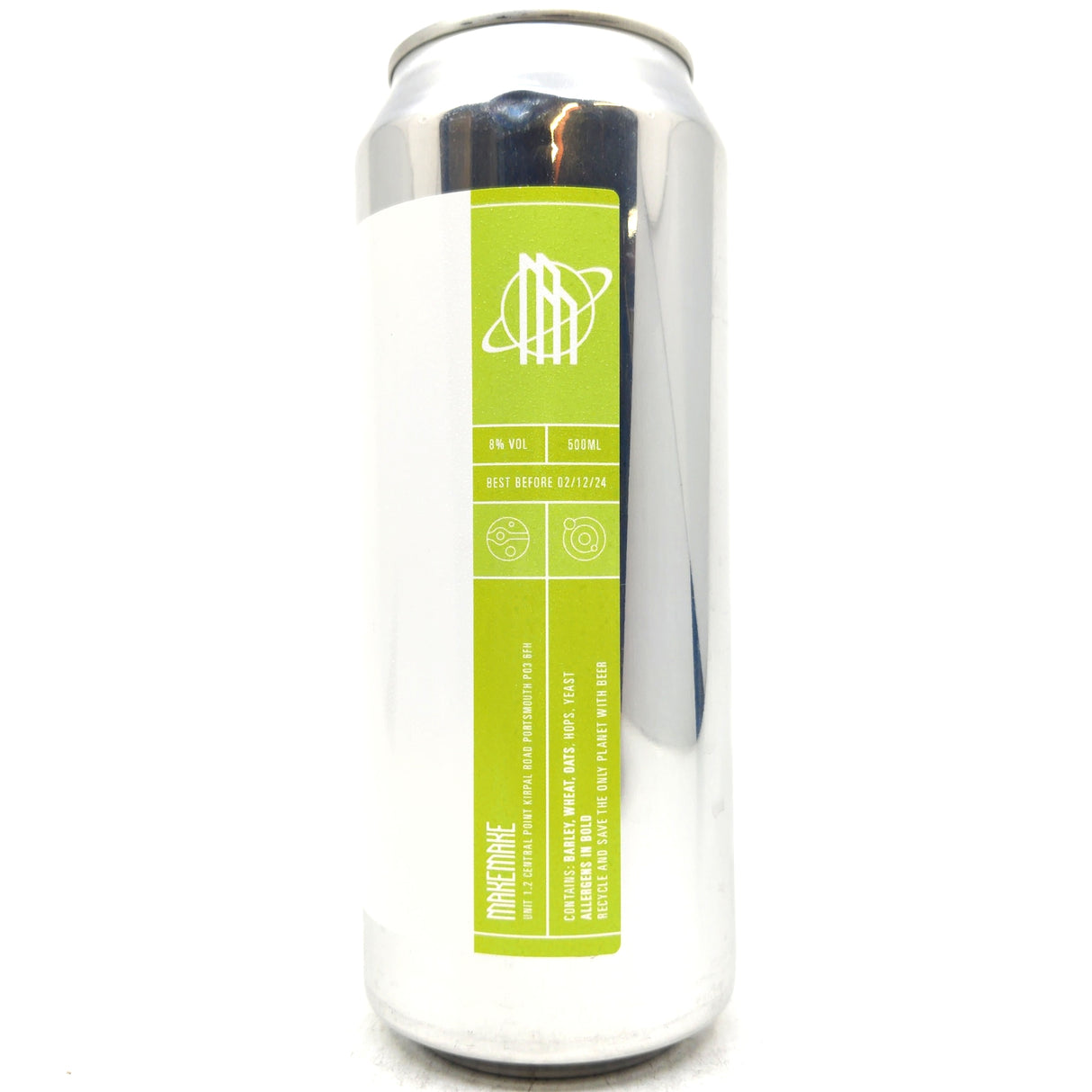 Makemake Nelson Universe Double IPA 8% (500ml can)-Hop Burns & Black