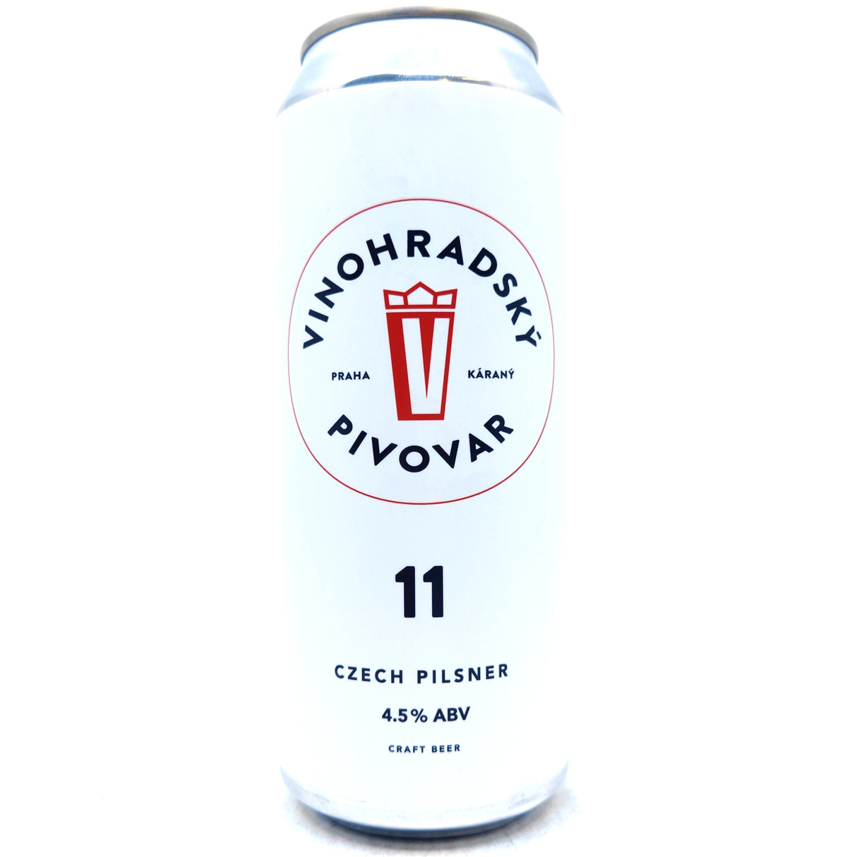 Vinohradsky Pivovar 11 Svetly Lezak Czech Pilsner 4.5% (500ml can)-Hop Burns & Black