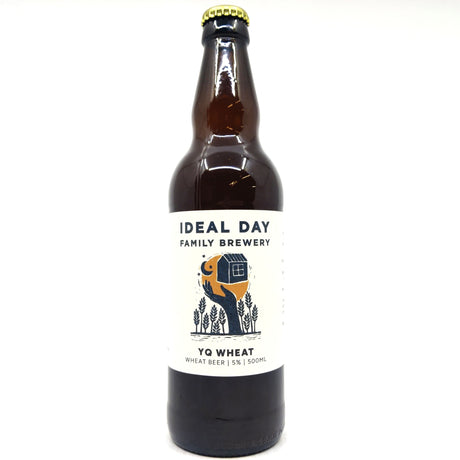 Ideal Day YQ Wheat Beer 5% (500ml)-Hop Burns & Black