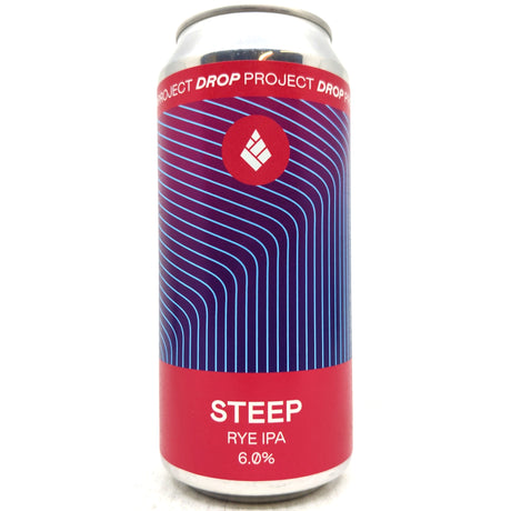 Drop Project Steep Rye IPA 6% (440ml can)-Hop Burns & Black