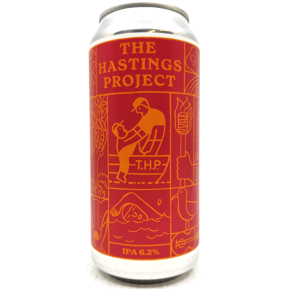 The Hastings Project West Coast IPA 6.2% (440ml can)-Hop Burns & Black