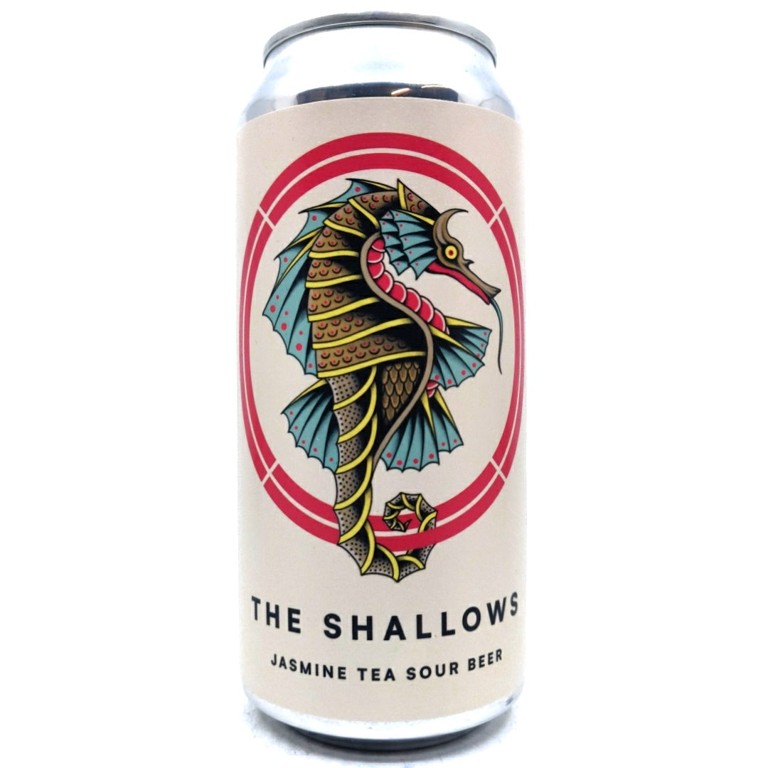 Otherworld The Shallows Jasmine Tea Sour 4.5% (440ml can)-Hop Burns & Black