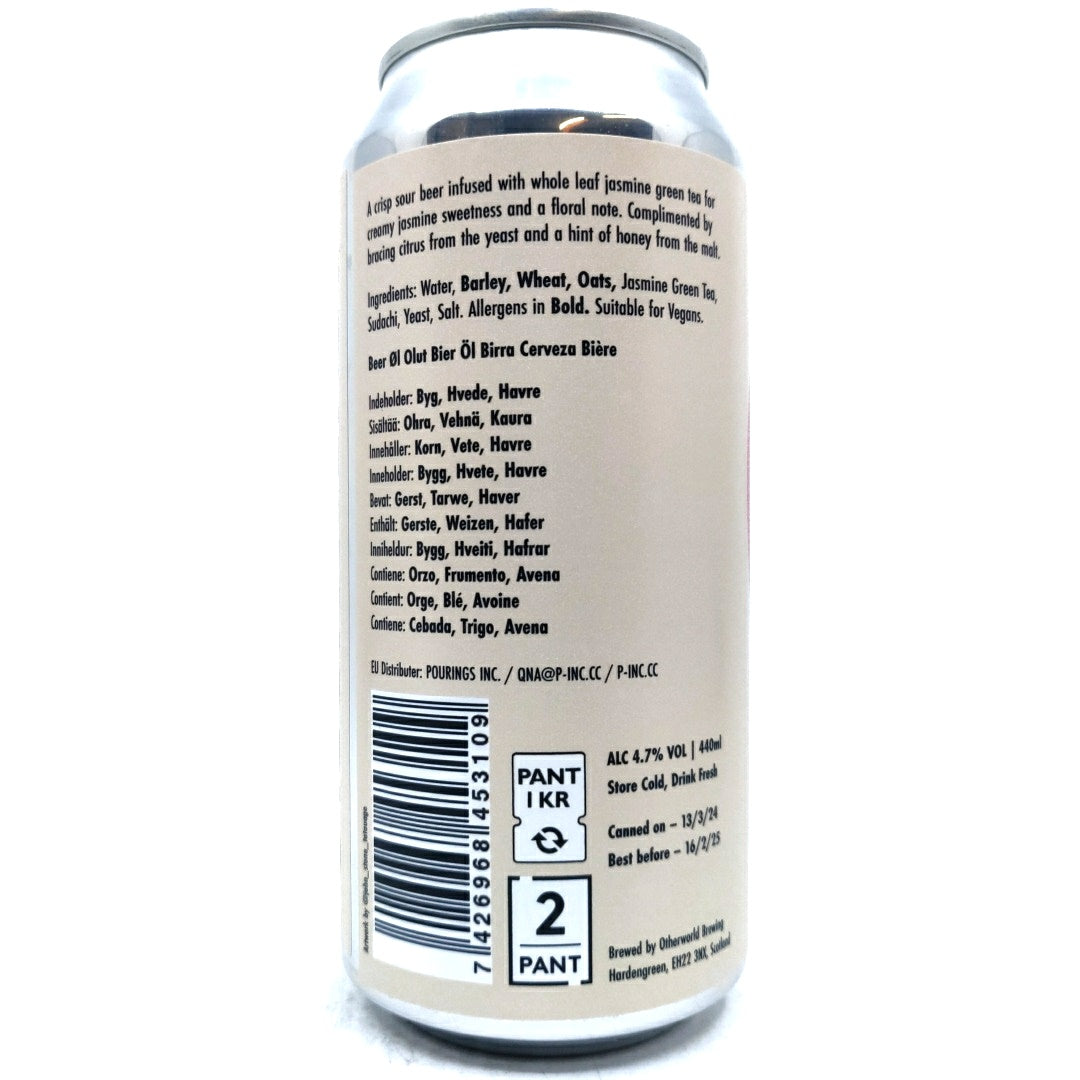 Otherworld The Shallows Jasmine Tea Sour 4.5% (440ml can)-Hop Burns & Black