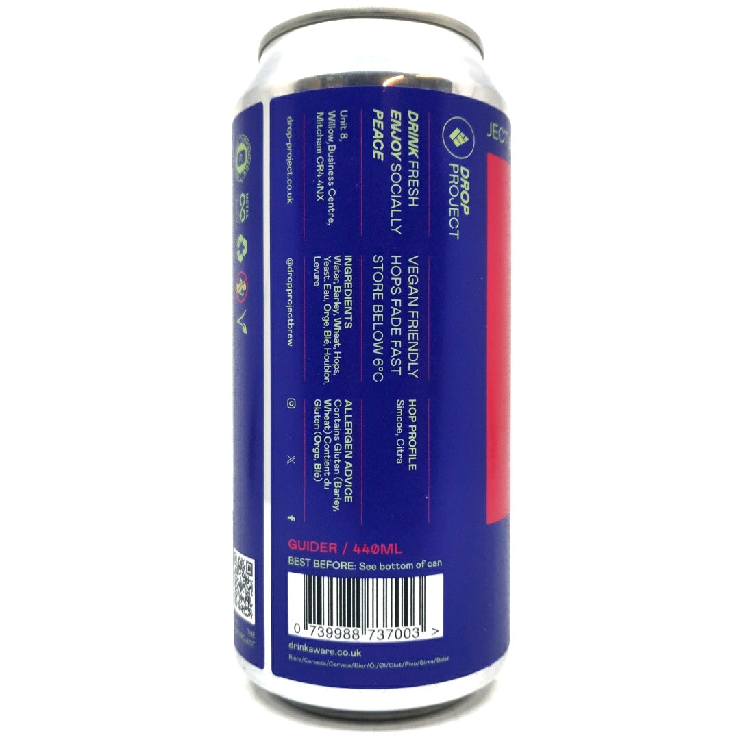 Drop Project Guider West Coast IPA 5.7% (440ml can)-Hop Burns & Black