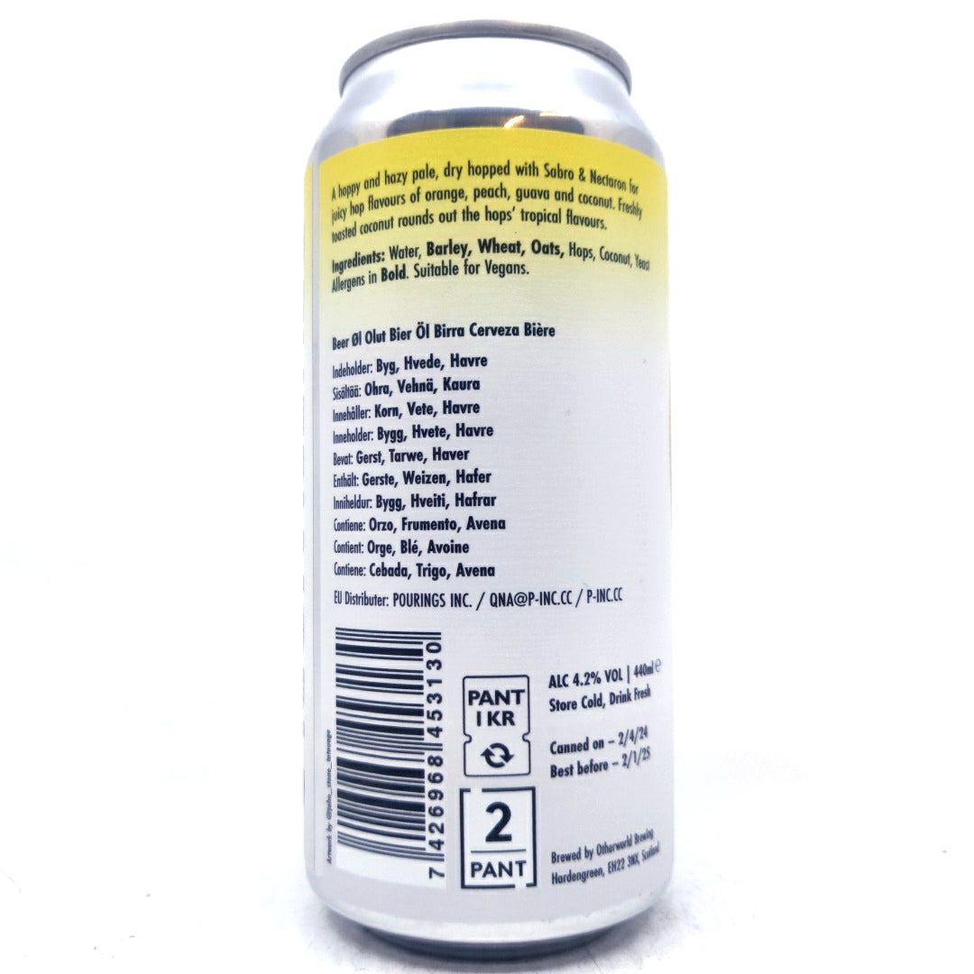Otherworld Acheron Coconut & Sabro Hazy Pale 4.2% (440ml can)-Hop Burns & Black