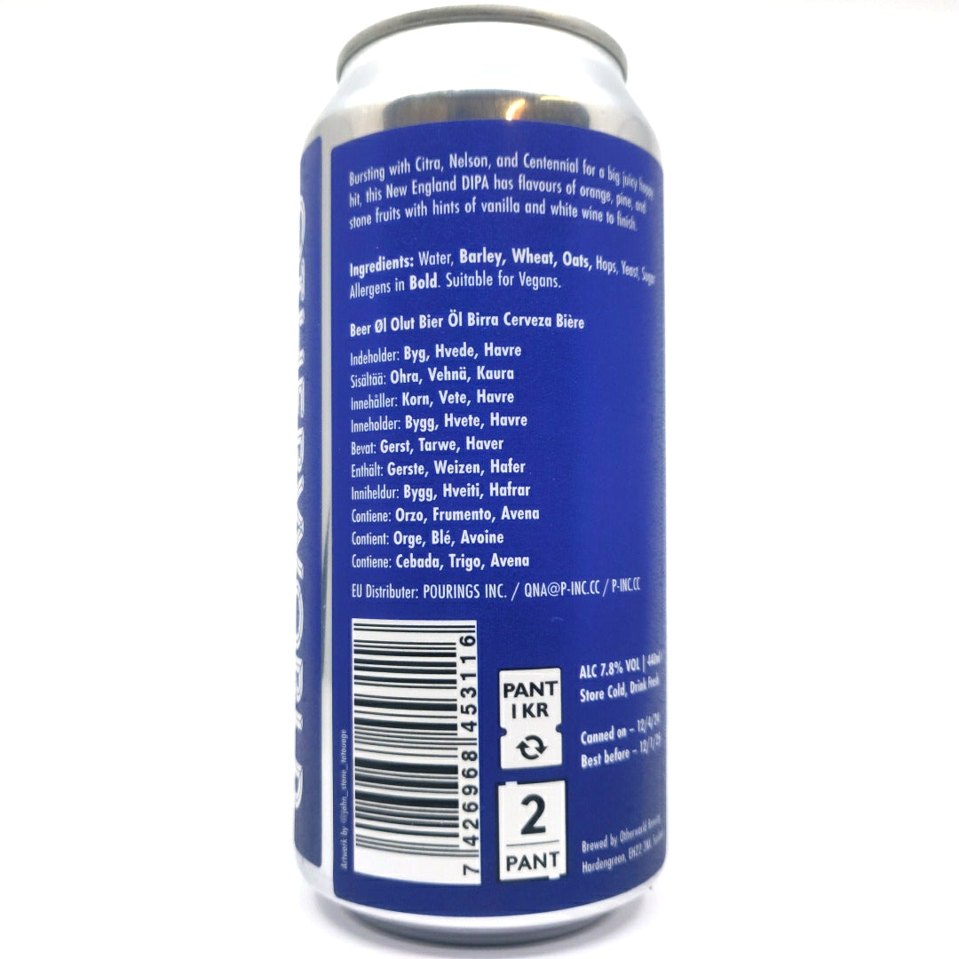 Otherworld Hydra Double IPA 7.8% (440ml can)-Hop Burns & Black