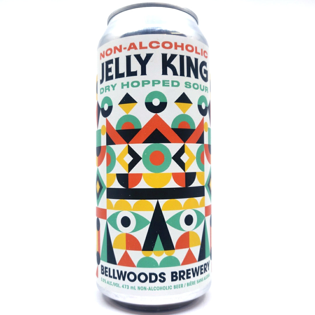 Bellwoods Non Alcoholic Jelly King Sour 0.5% (473ml can)-Hop Burns & Black