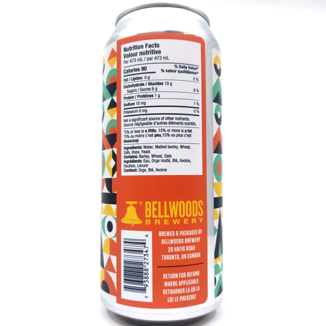 Bellwoods Non Alcoholic Jelly King Sour 0.5% (473ml can)-Hop Burns & Black