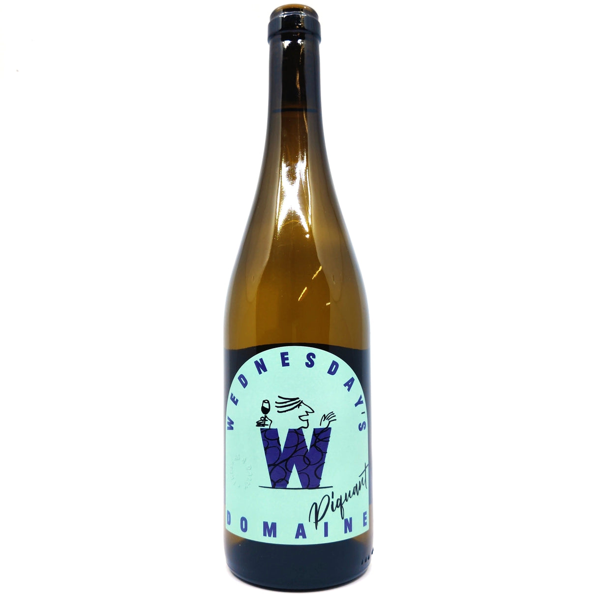 Wednesday's Domaine Piquant Alcohol-free White Wine 0.04% (750ml)-Hop Burns & Black