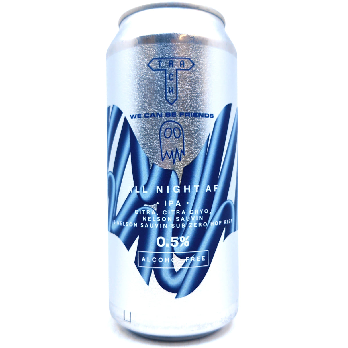 Track x We Can Be Friends All Night AF IPA 0.5% (440ml can)-Hop Burns & Black