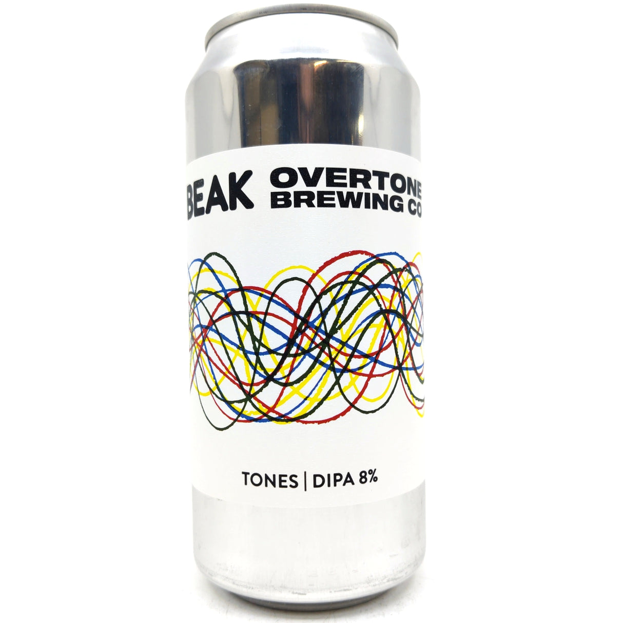 Beak Brewery x Overtone Tones Double IPA 8% (440ml can)-Hop Burns & Black