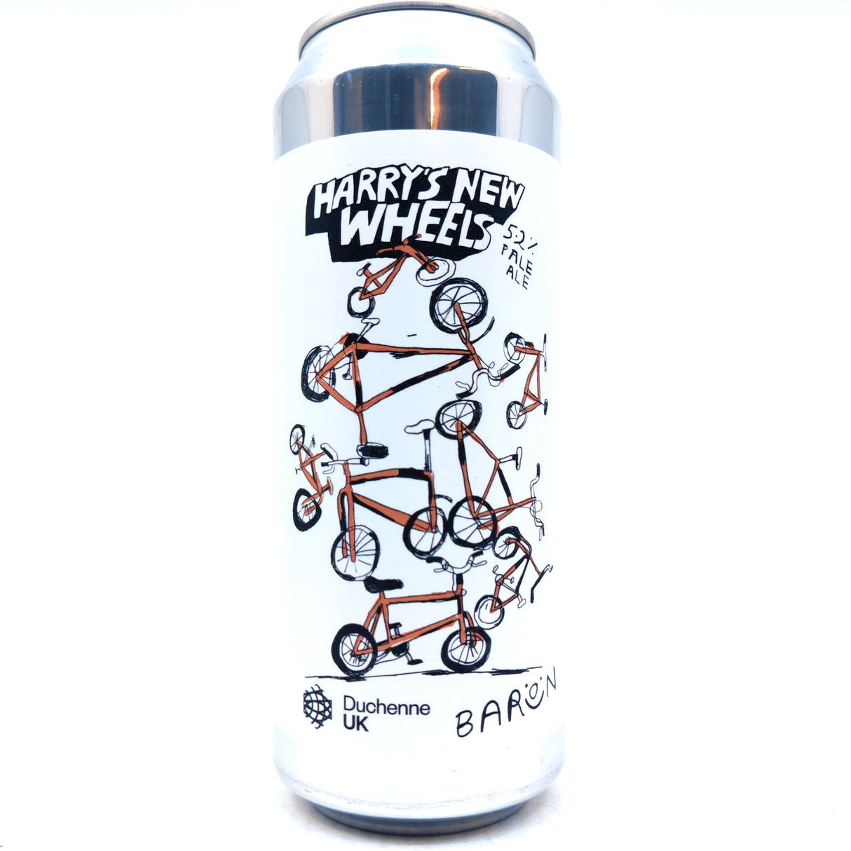 Baron Brewing Harry's New Wheels Pale Ale 5.2% (500ml can)-Hop Burns & Black
