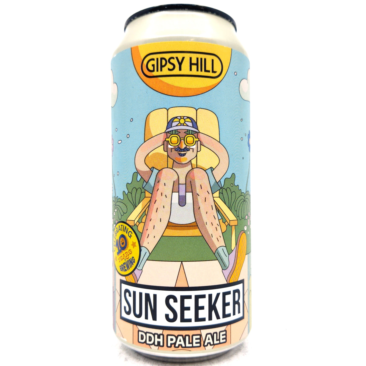 Gipsy Hill Sun Seeker DDH Pale Ale 5.5% (440ml can)-Hop Burns & Black