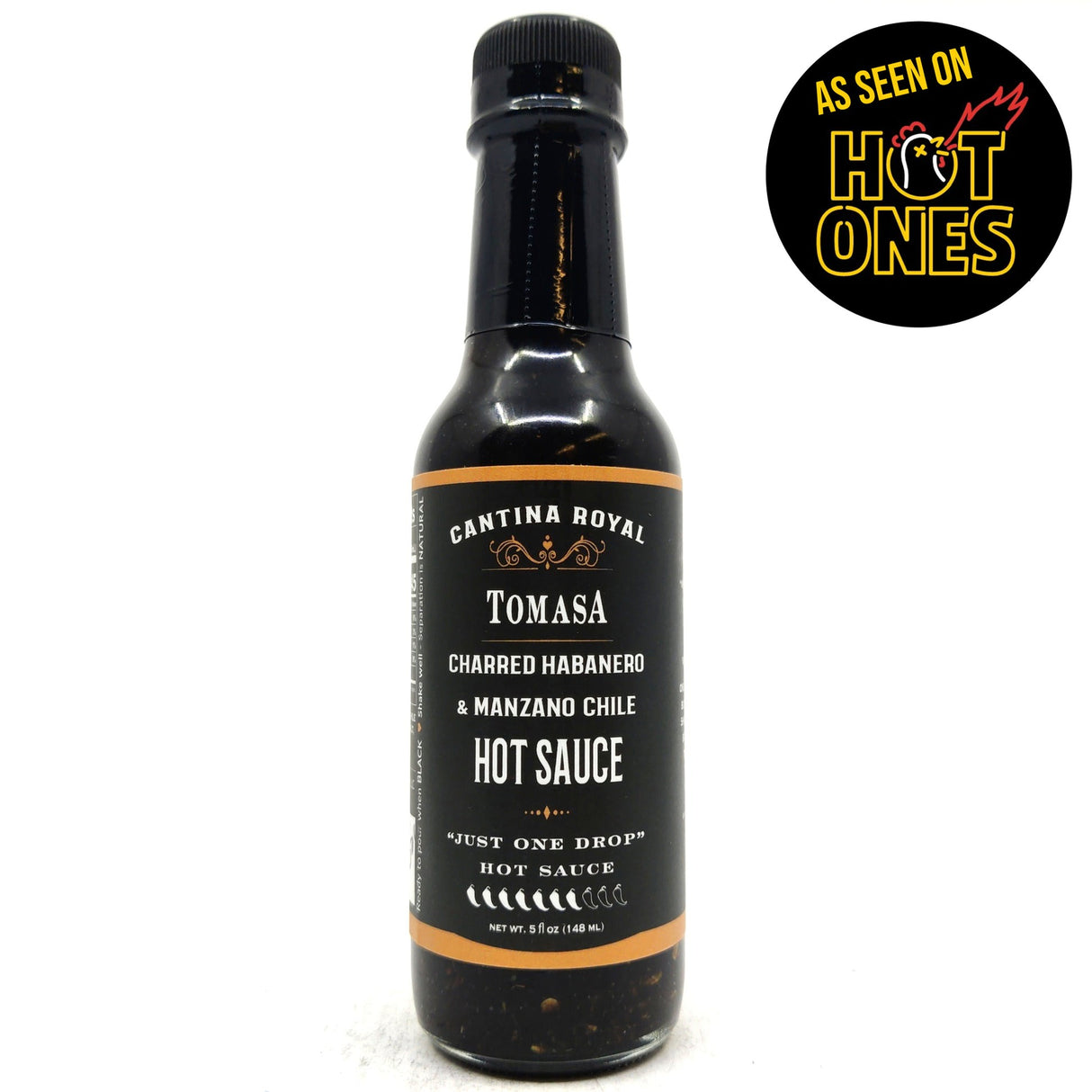 Cantina Royal Tomasa Hot Sauce (148ml)-Hop Burns & Black