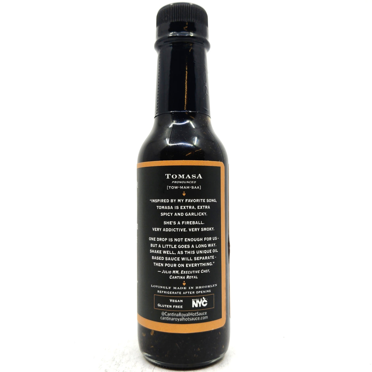Cantina Royal Tomasa Hot Sauce (148ml)-Hop Burns & Black