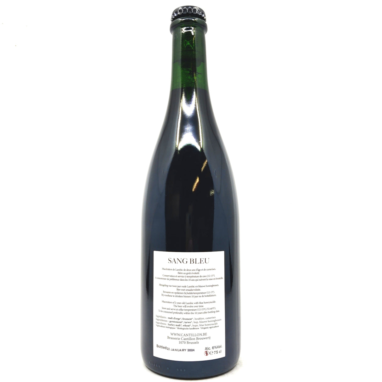 Cantillon Sang Bleu 6% (750ml)-Hop Burns & Black