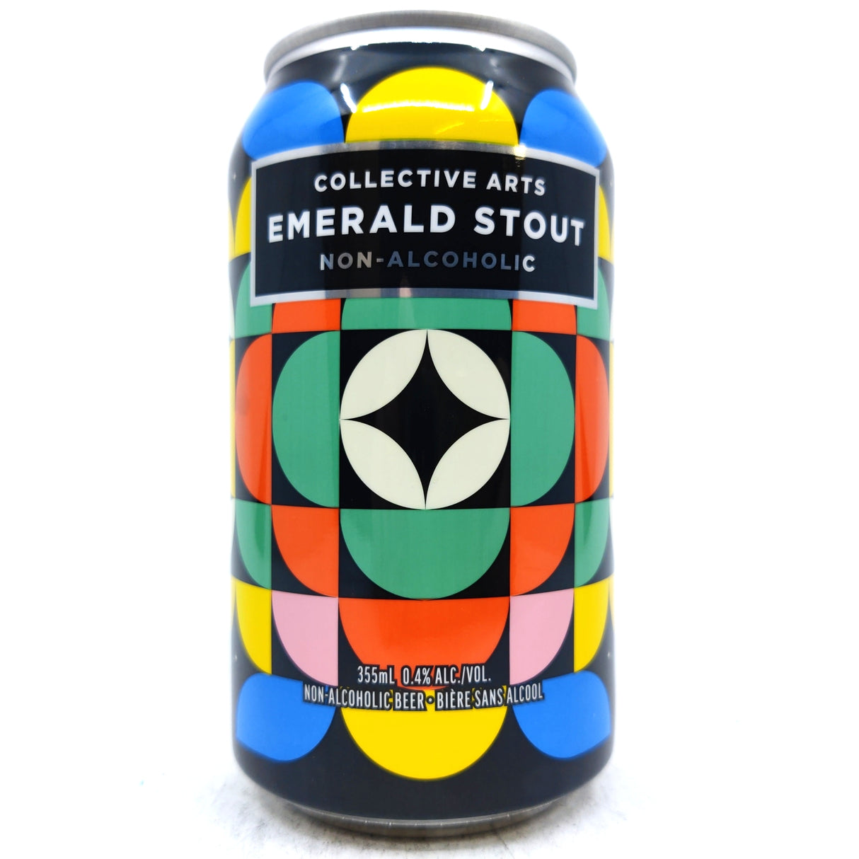 Collective Arts Emerald Stout (Non Alcoholic) 0.4% (355ml can)-Hop Burns & Black