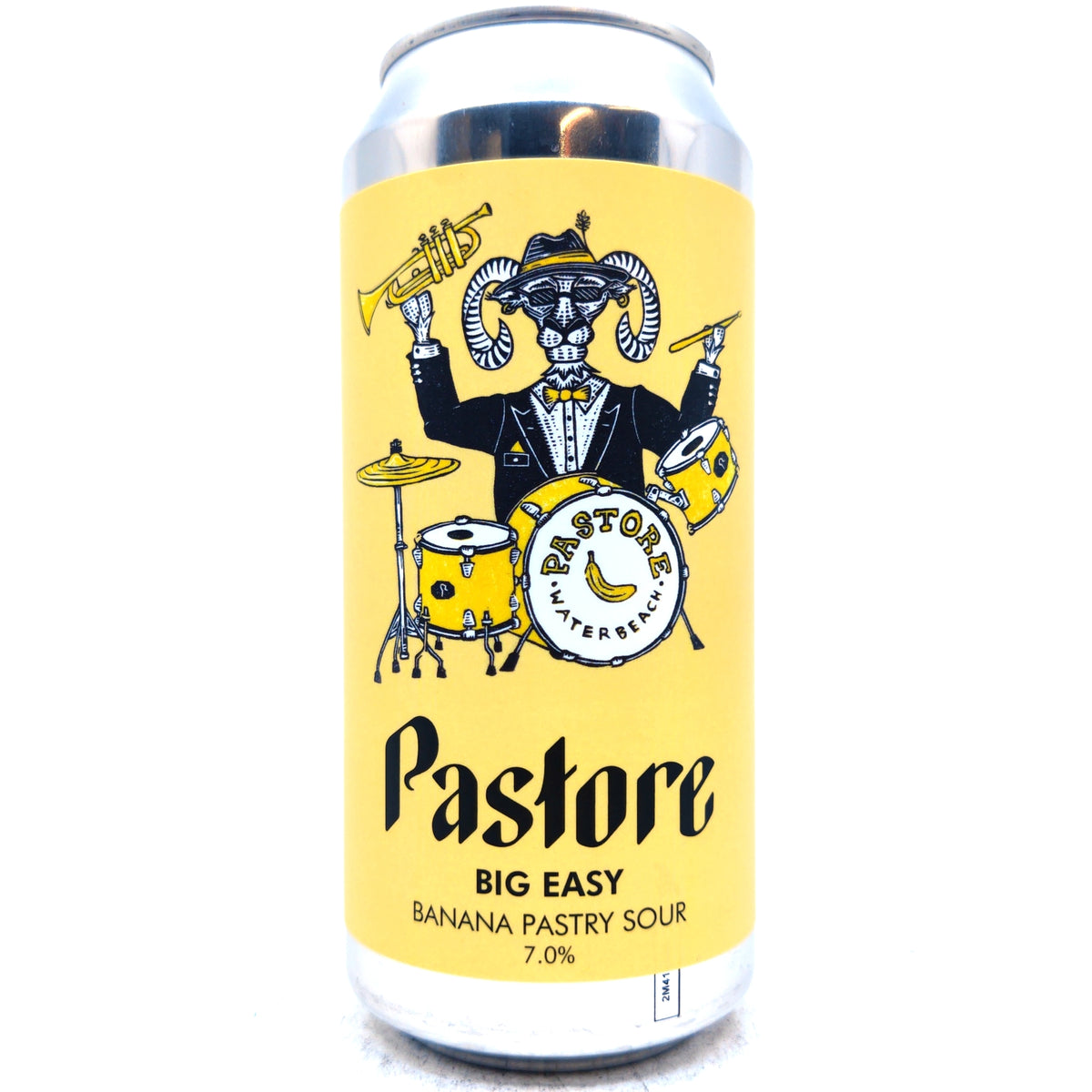 Pastore Big Easy Banana Pastry Sour 7% (440ml can)-Hop Burns & Black