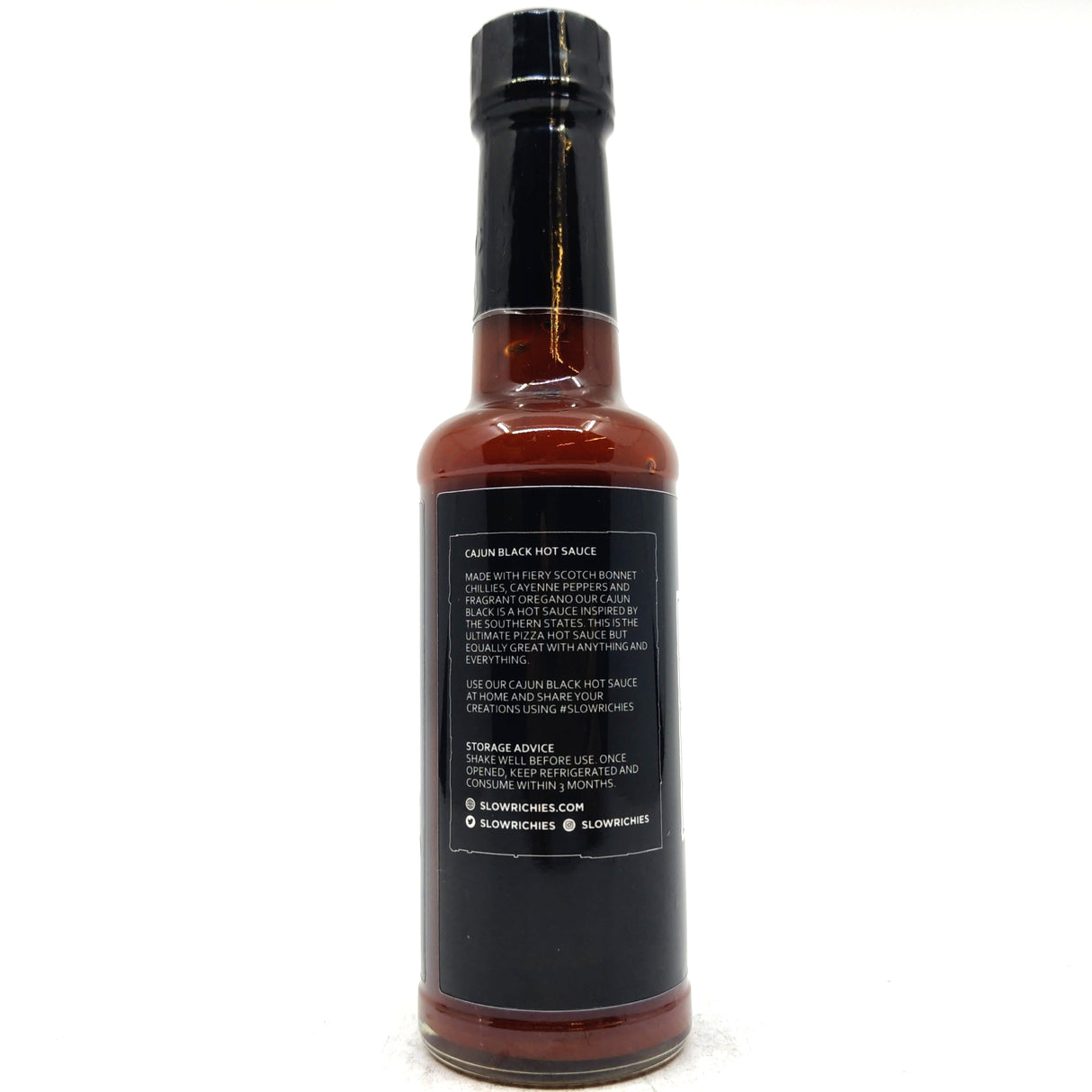 Slow Richie's Cajun Black Hot Sauce (150ml)-Hop Burns & Black