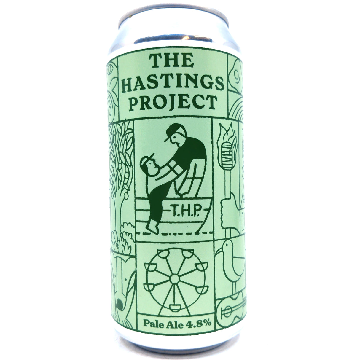 The Hastings Project x Burning Sky Pale Ale V2 4.8% (440ml can)-Hop Burns & Black