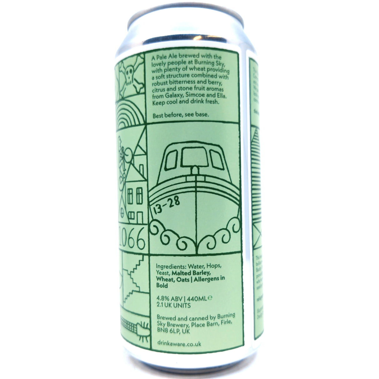 The Hastings Project x Burning Sky Pale Ale V2 4.8% (440ml can)-Hop Burns & Black