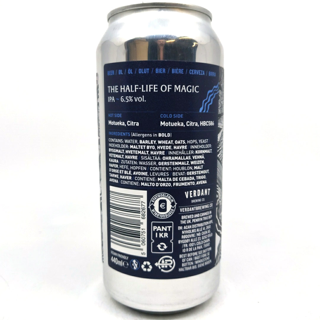 Verdant x SOMA The Half Life of Magic IPA 6.5% (440ml can)-Hop Burns & Black