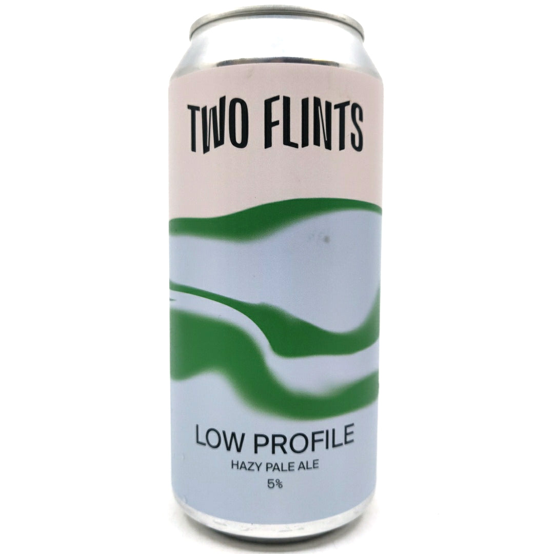 Two Flints Low Profile Pale Ale 3.8% (440ml can)-Hop Burns & Black