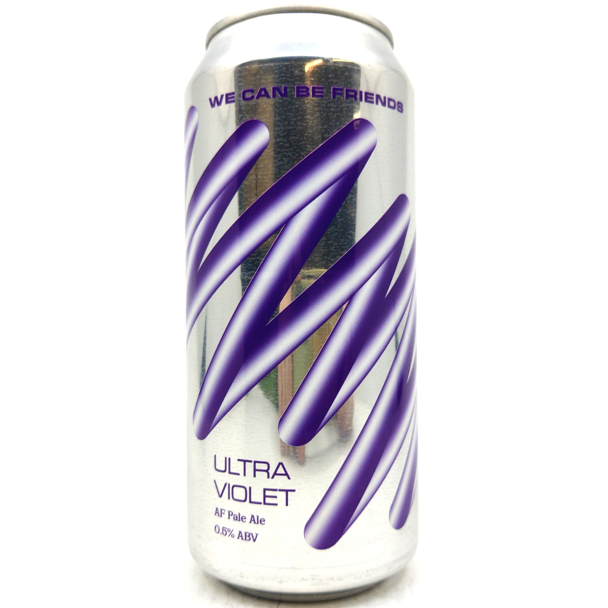 We Can Be Friends Ultra Violet IPA 0.5% (440ml can)-Hop Burns & Black