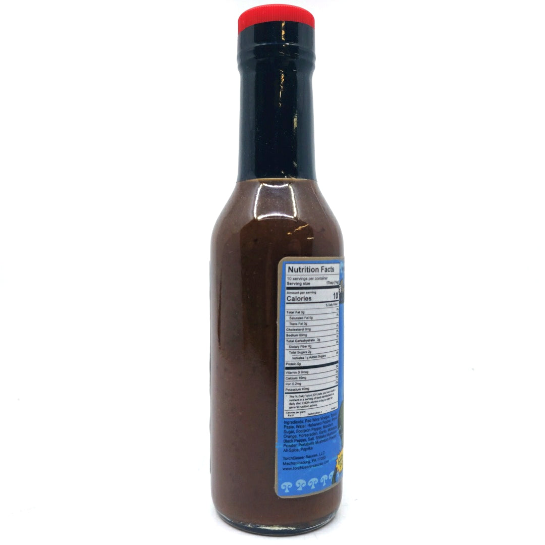 Torchbearer Mushroom Mayhem Hot Sauce (148ml)-Hop Burns & Black