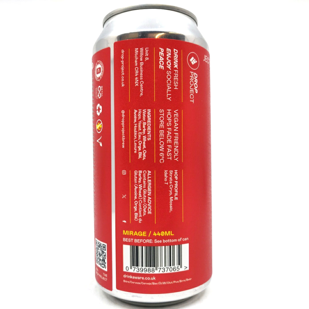 Drop Project Mirage New England IPA 6% (440ml can)-Hop Burns & Black