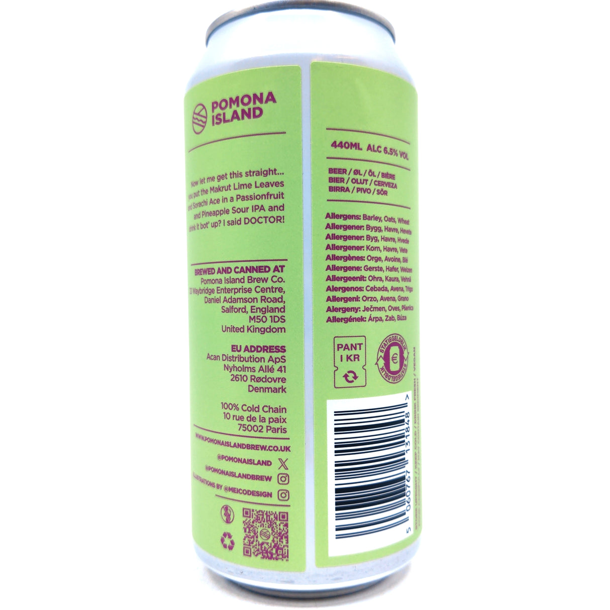 Pomona Island x North Ain't There Nothing I Can Take IPA 6.5% (440ml can)-Hop Burns & Black