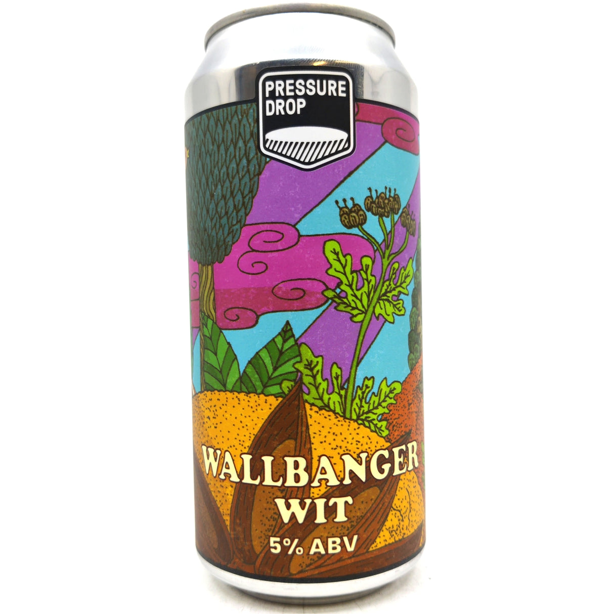 Pressure Drop Wallbanger Wit 4.7% (440ml can)-Hop Burns & Black