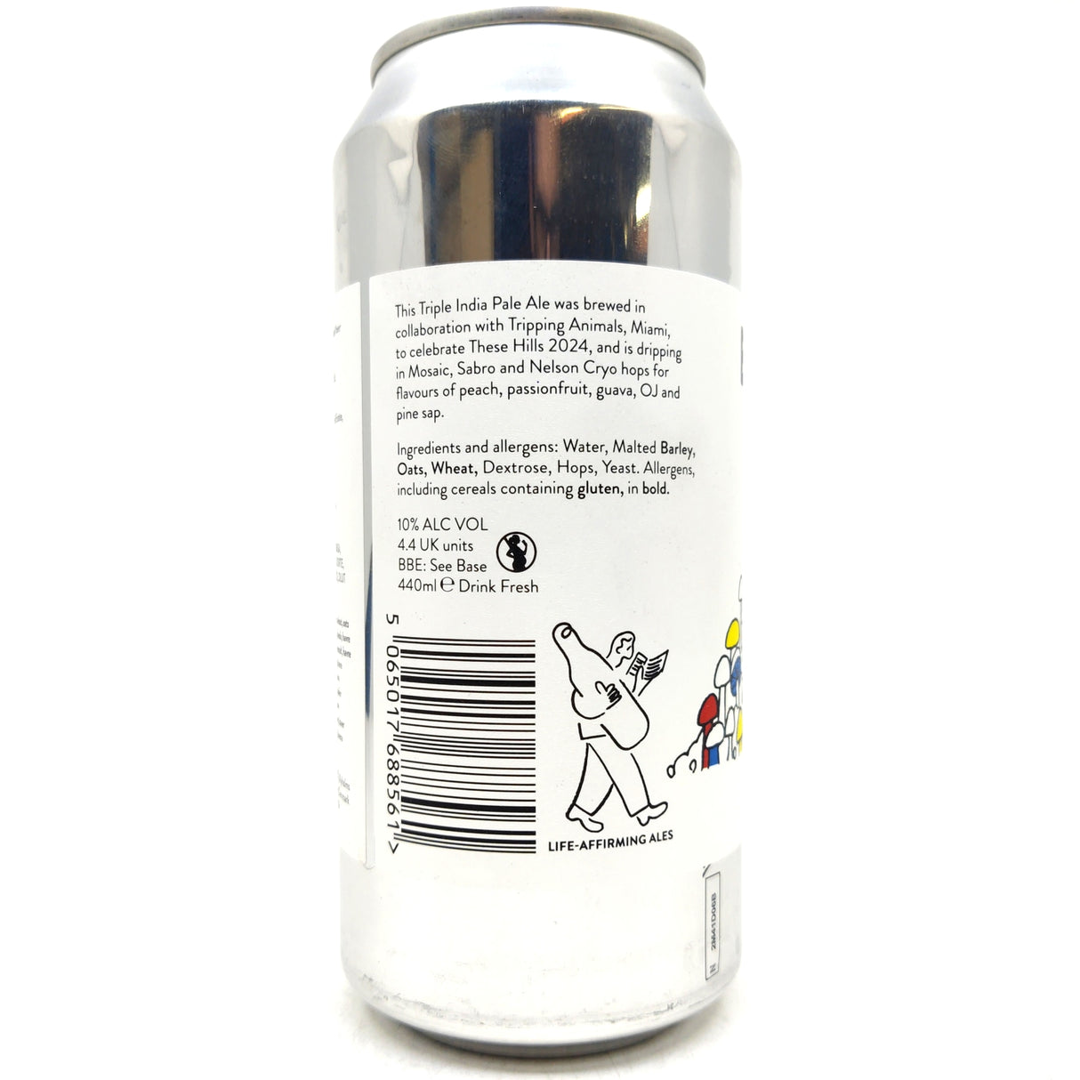 Beak Brewery x Tripping Animals Seppy Triple IPA 10% (440ml can)-Hop Burns & Black