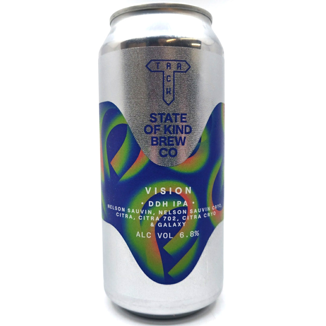 Track x State Of Mind Vision IPA 6.8% (440ml can)-Hop Burns & Black