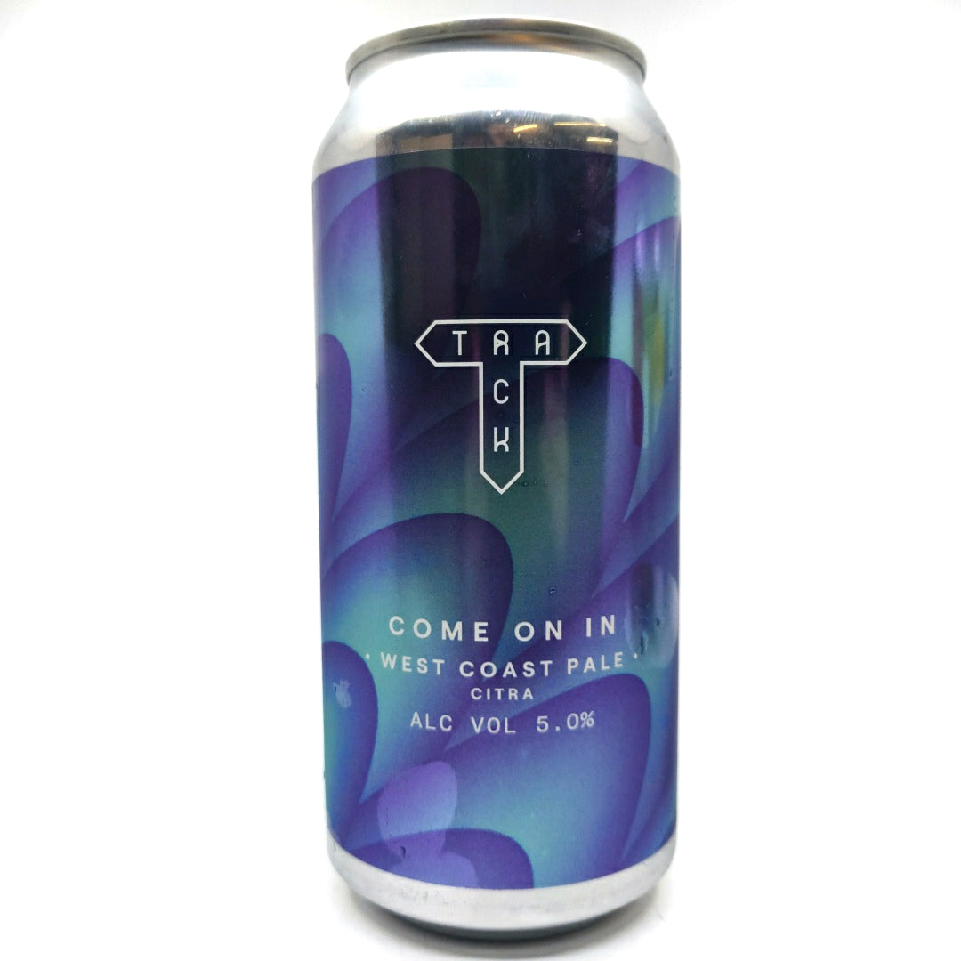 Track Come On In West Coast Pale Ale 5% (440ml can)-Hop Burns & Black