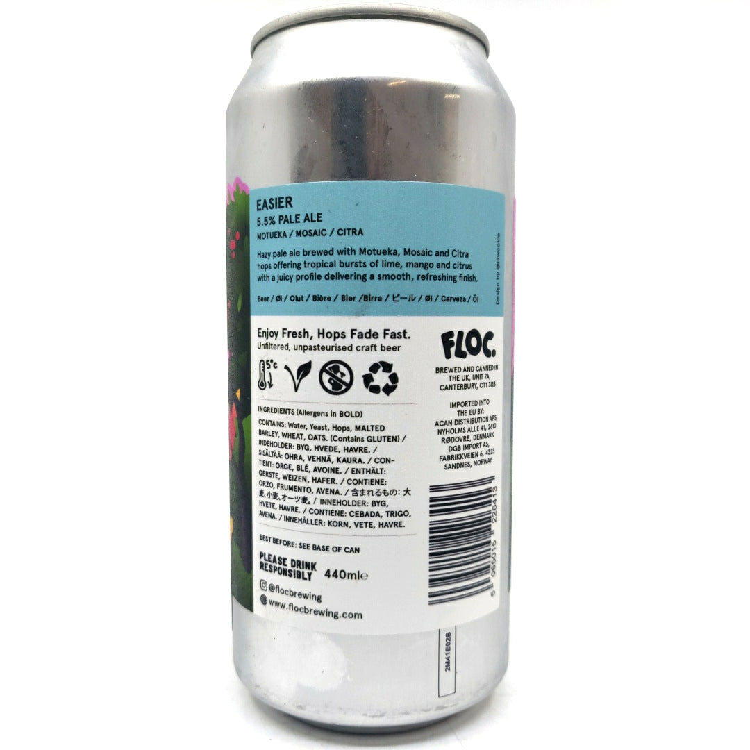 Floc Brewing Easier Pale Ale 5.5% (440ml can)-Hop Burns & Black