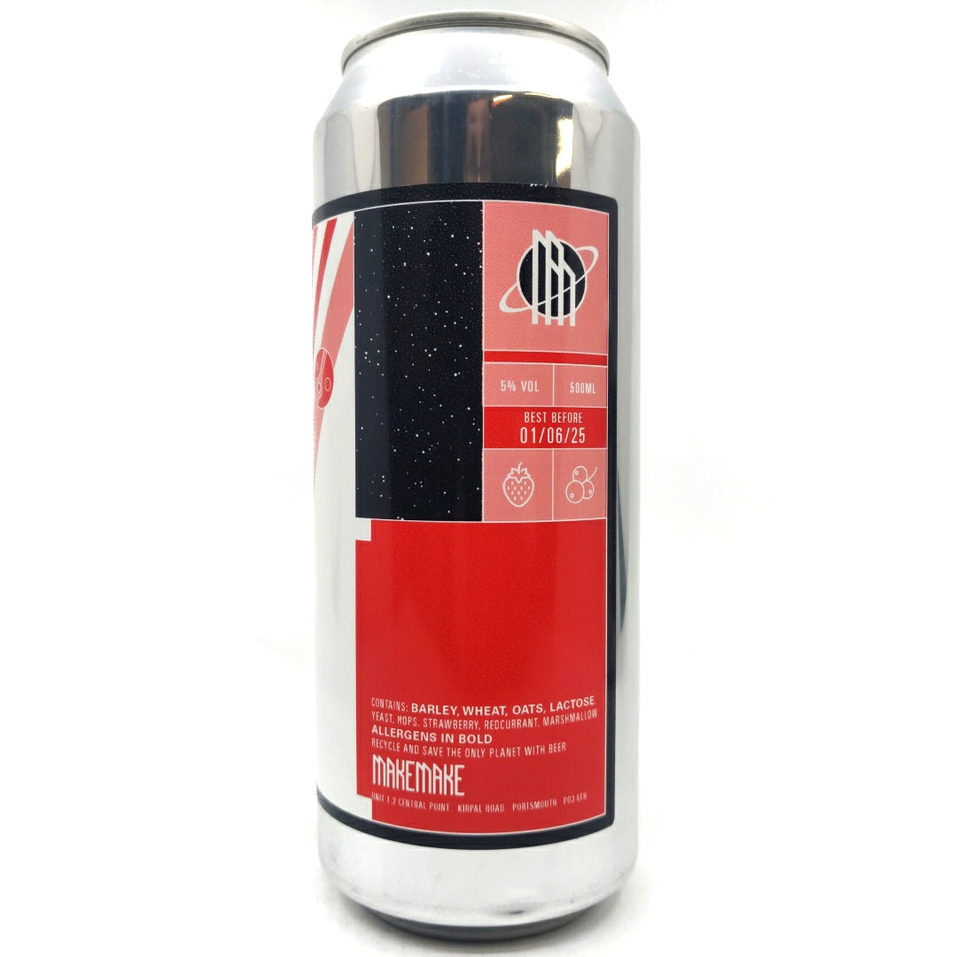 Makemake Space Soda Strawberry & Redcurrant Fruit Sour 5% (500ml can)-Hop Burns & Black