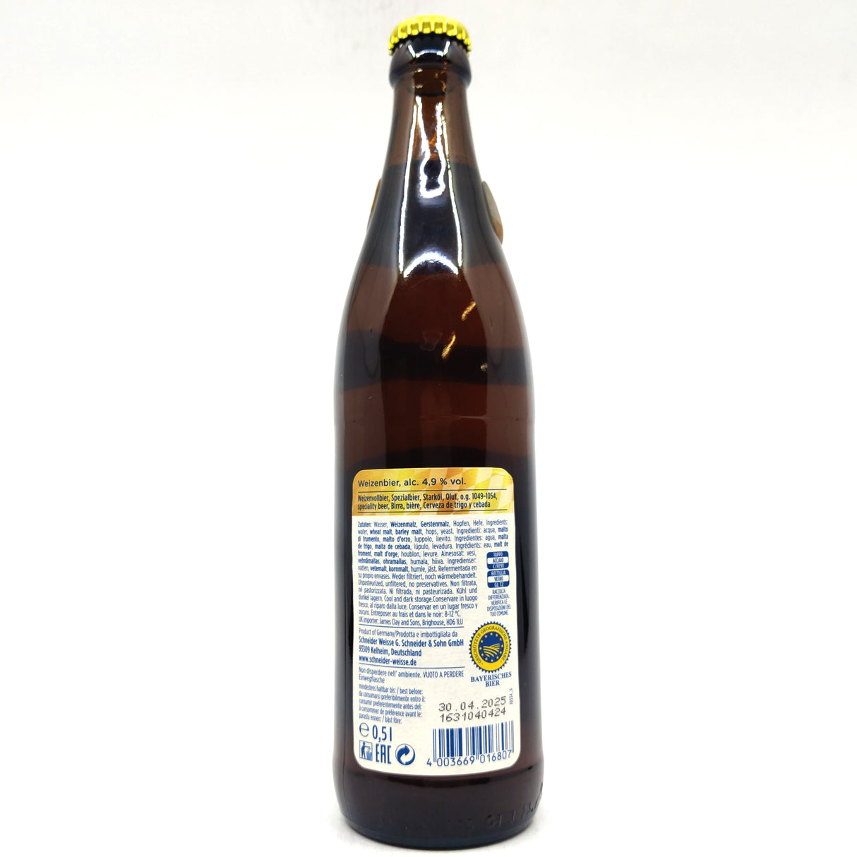Schneider Weisse Tap 1 Helle Weisse 5.2% (500ml)-Hop Burns & Black