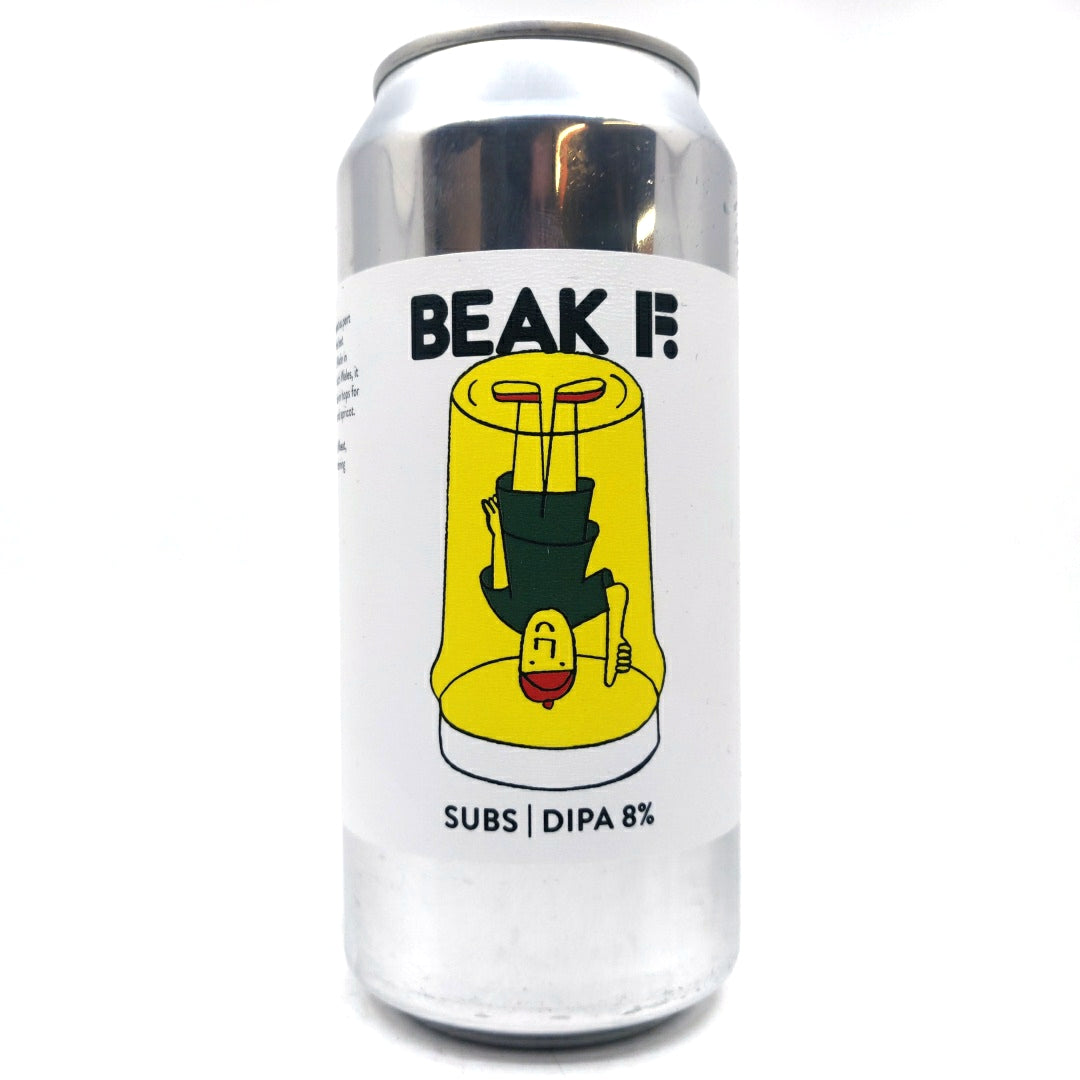 Beak Brewery x Future Brewing Subs Double IPA 8% (440ml can)-Hop Burns & Black