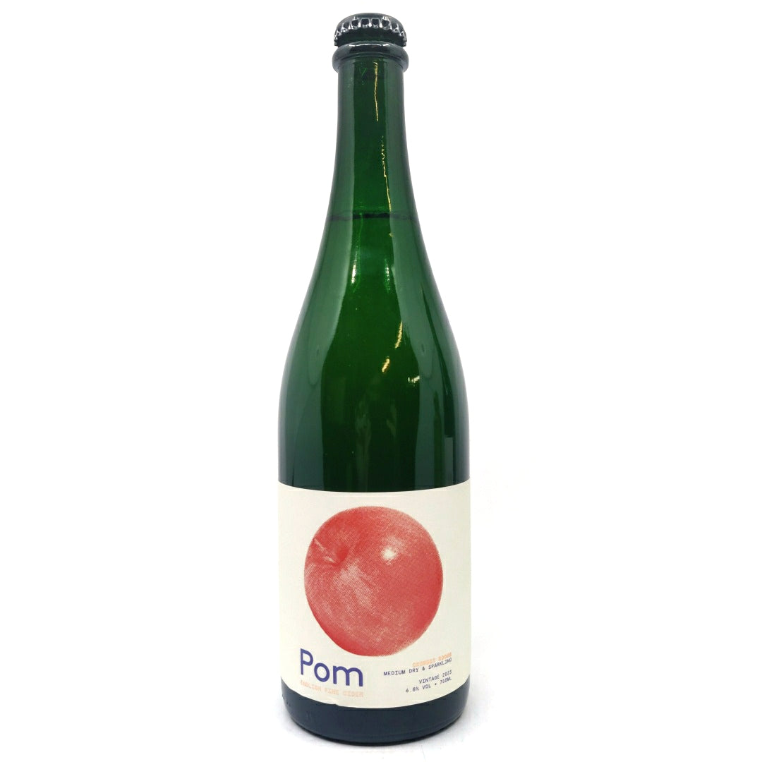 Pom Crowded Rooms Medium Dry & Sparking Cider 6.8% (750ml)-Hop Burns & Black