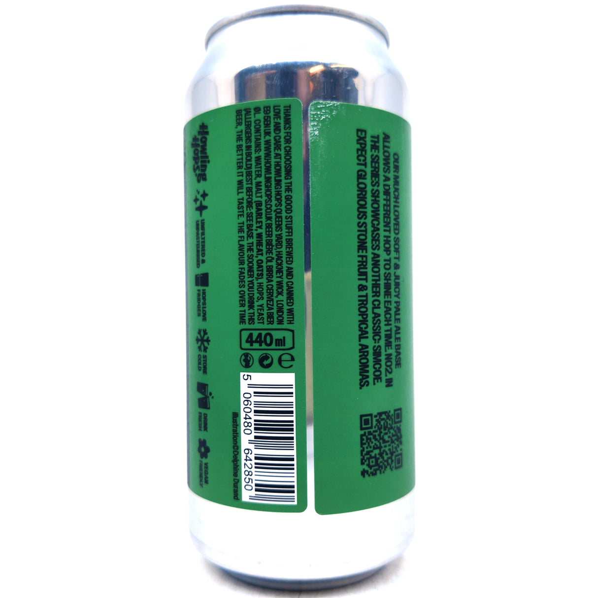 Howling Hops Single Hop Pale No.2 Simcoe 4.8% (440ml can)-Hop Burns & Black