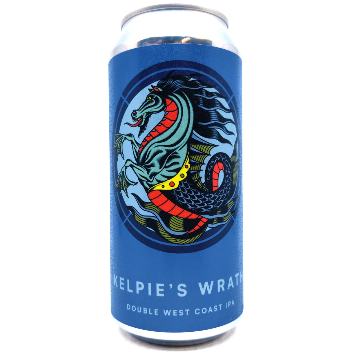 Otherworld Kelpie's Wrath Double IPA 8.3% (440ml can)-Hop Burns & Black