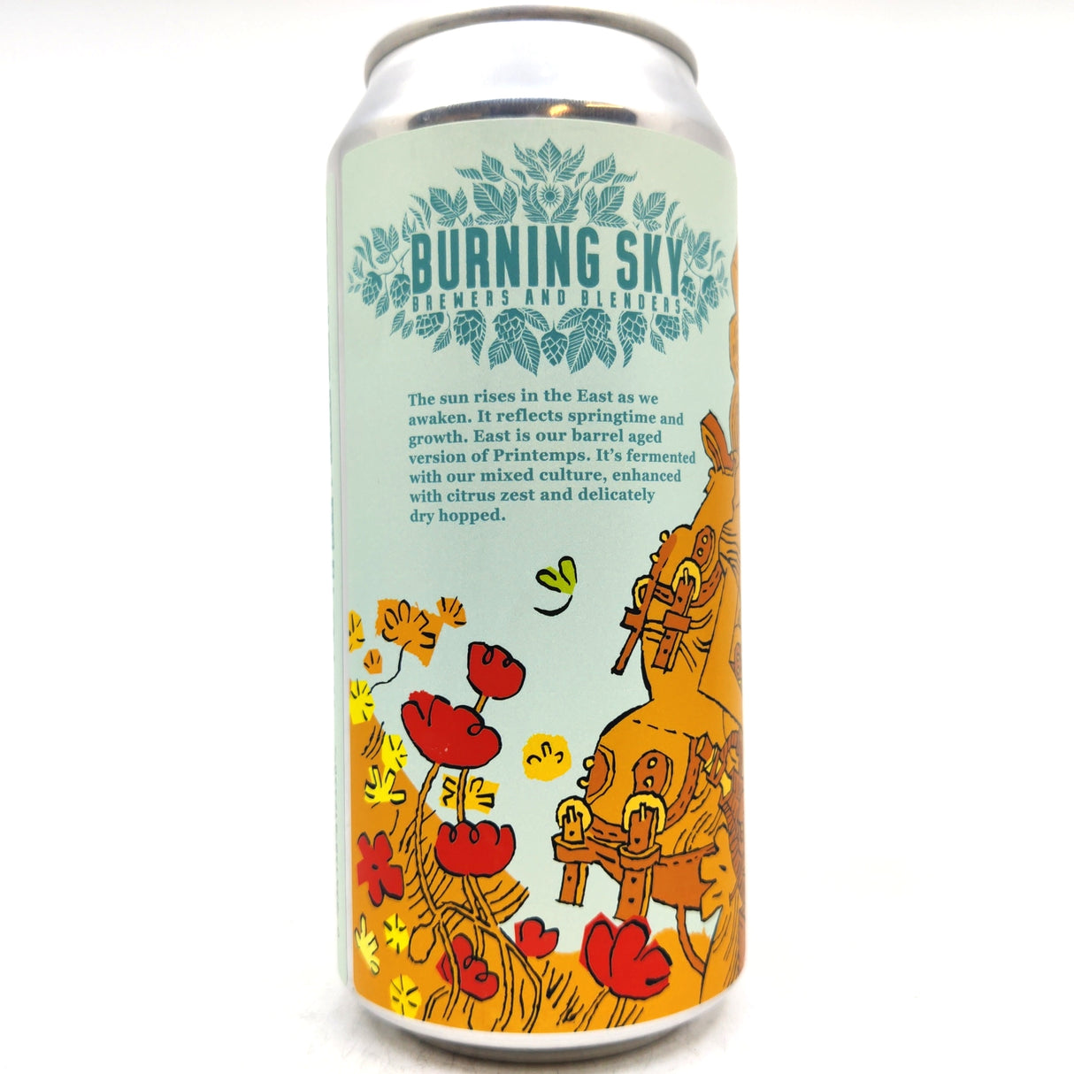 Burning Sky Compass Points East Rustic Beer 5.5% (440ml can)-Hop Burns & Black