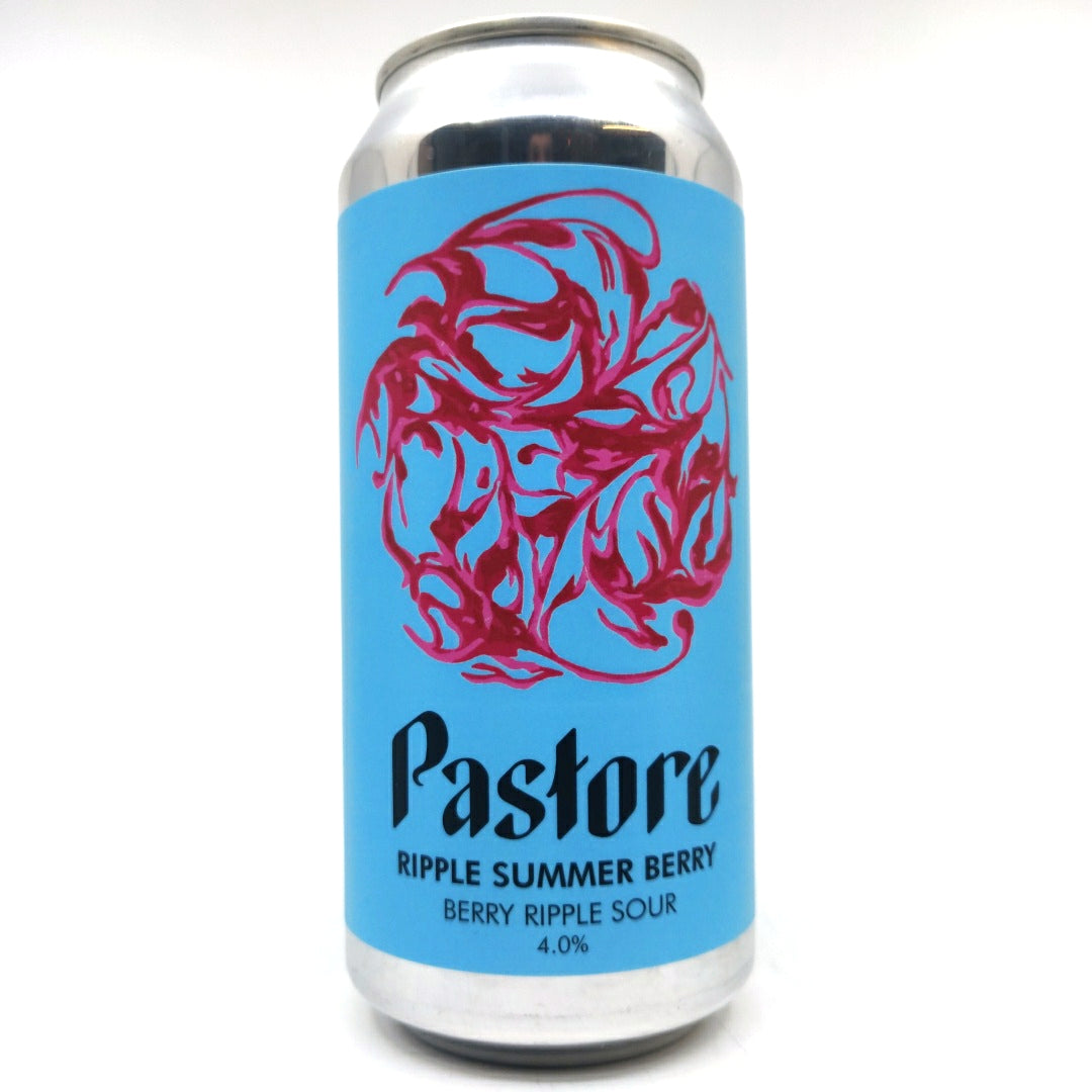 Pastore Summer Berry Ripple Sour 4% (440ml can)-Hop Burns & Black