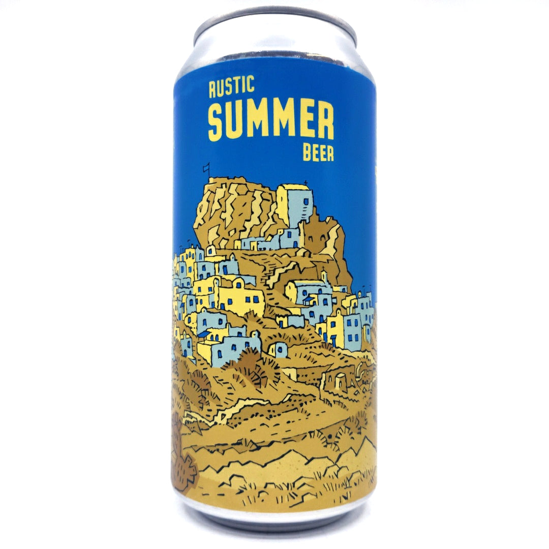 Burning Sky Rustic Summer Beer 4.2% (440ml can)-Hop Burns & Black
