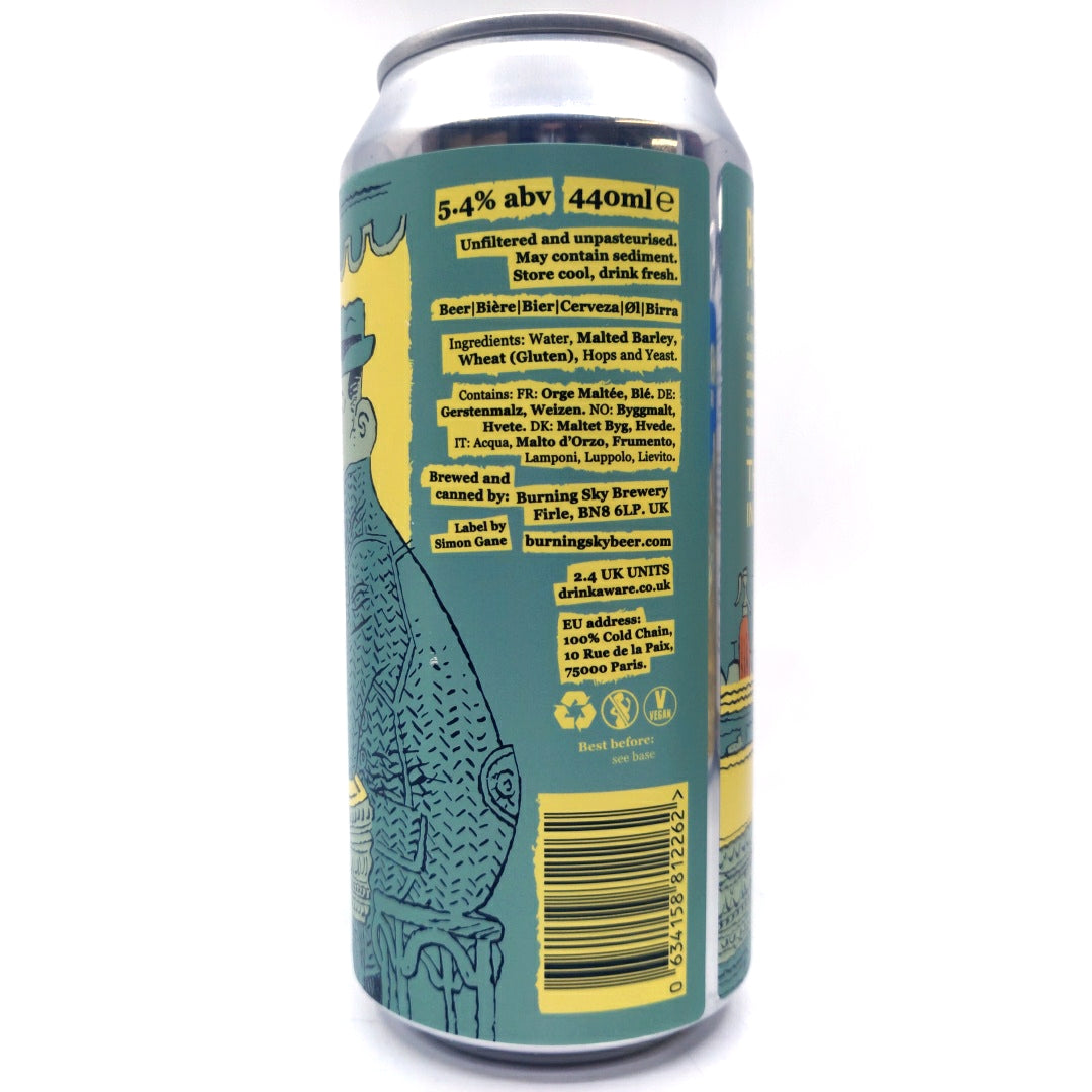 Burning Sky Three To Kill West Coast Pale Ale 5.4% (440ml can)-Hop Burns & Black